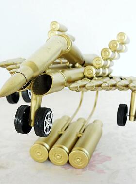 弹壳枭鹰战机模型霸气工艺品摆件金属工艺手工打造大腾飞