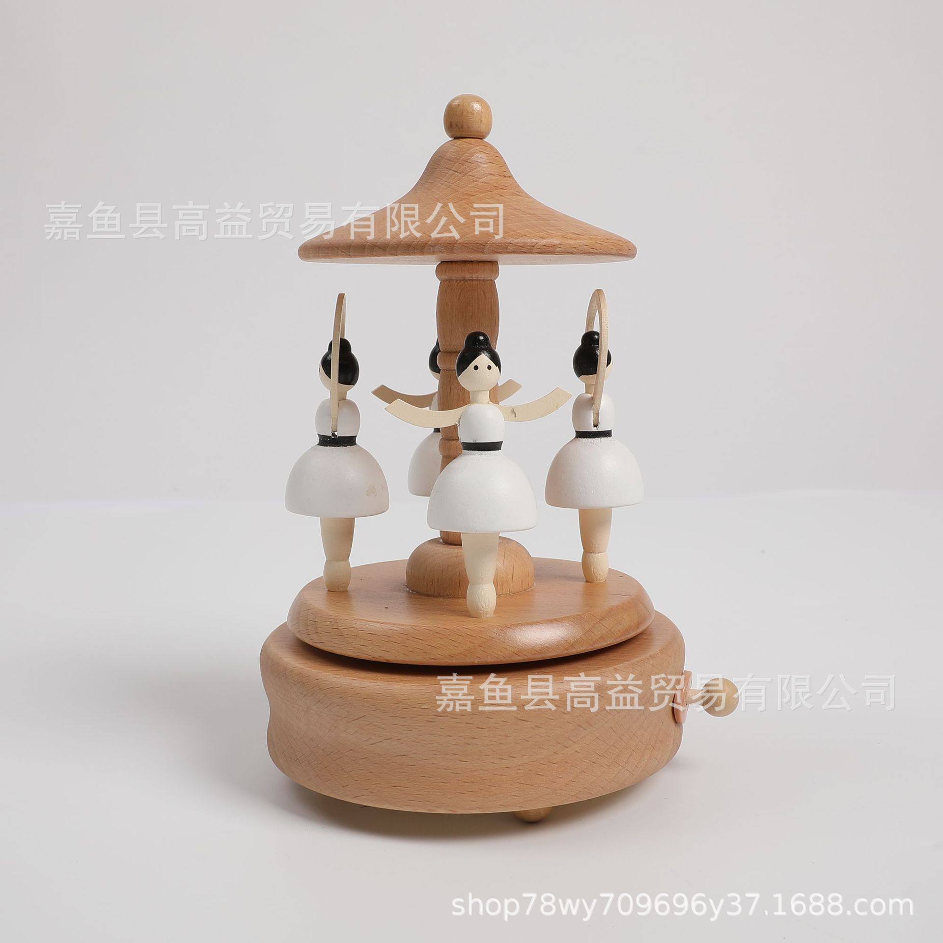 音乐盒木制创意八音盒旋转木马女孩跳芭蕾家居摆件工艺品生日礼品,淘宝优惠券,粉丝福利购,淘宝优惠卷