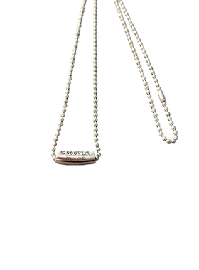 WANGWANGA樱六角花2mm情侣925纯银潮流镂空圆球圆珠情侣吊坠项链