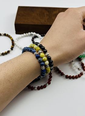 银手链wangwang藏银复古情侣