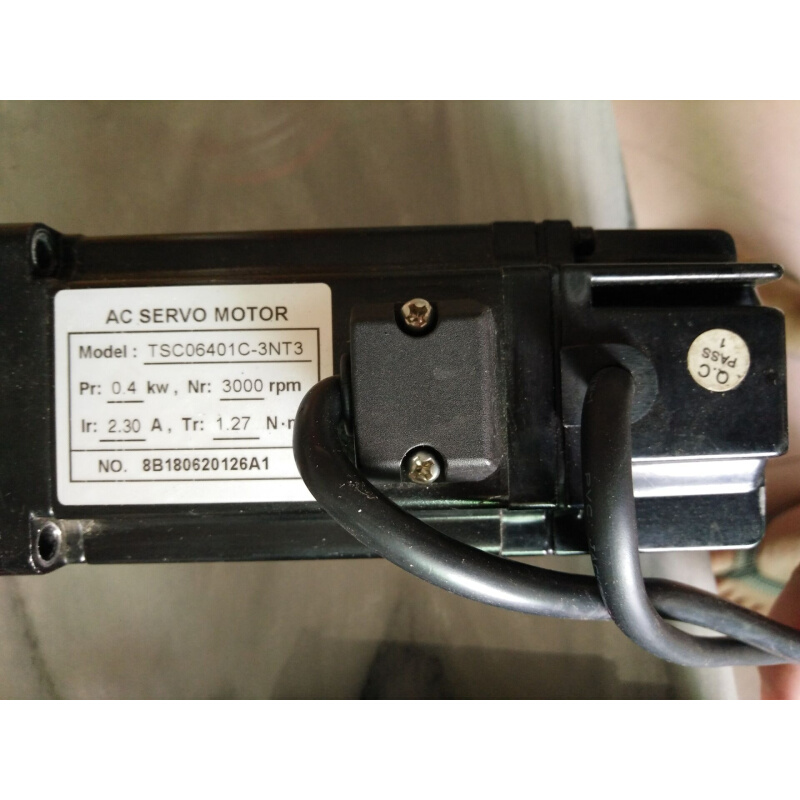 东元伺服电机TSC06401C-3NT3 0.4KW 3000rpm 2.3A 1.27N.m原装正-图3