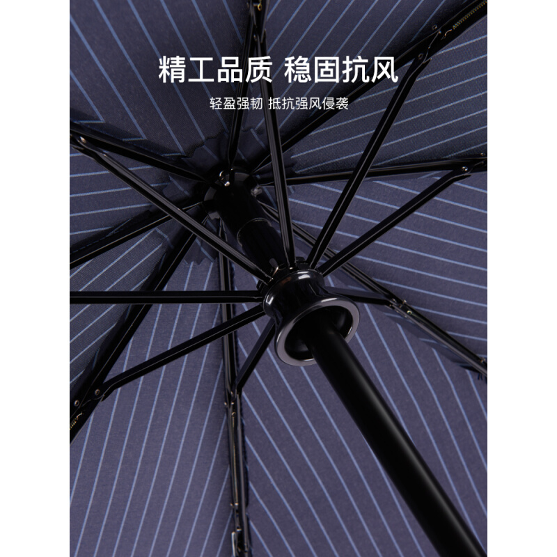 fulton富尔顿进口自动抗风暴雨伞男木柄英国实木遮阳伞长柄伞商务 - 图2