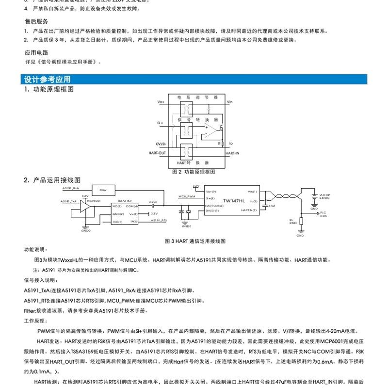 TW147HL 高品质两线制回路供电B信号调理模块 支持 HART 协议通信,淘宝优惠券,粉丝福利购,淘宝优惠卷