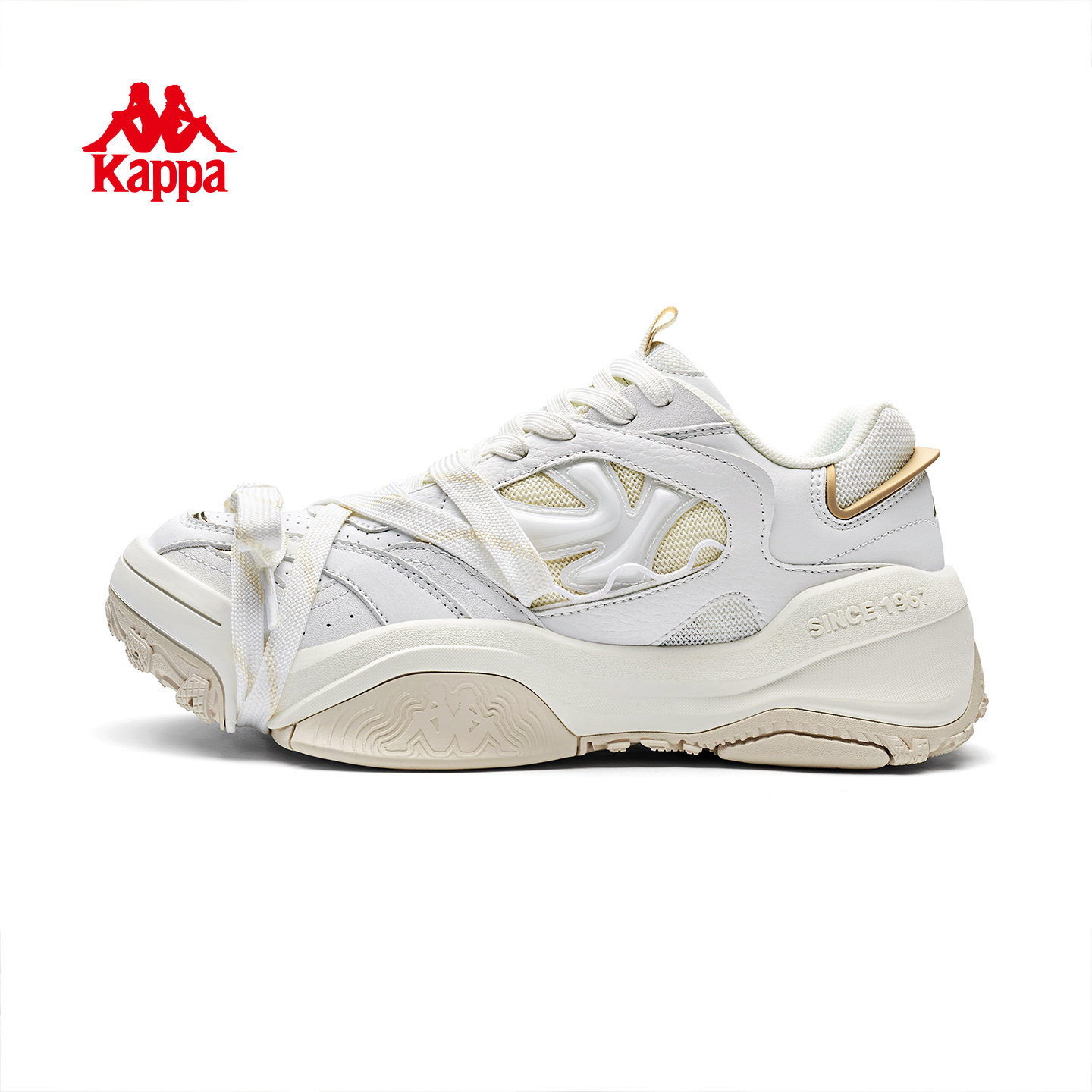 Kappa|方糖女鞋老爹鞋女款2026新款厚底小白鞋百搭休闲运动鞋子女,淘宝优惠券,粉丝福利购,淘宝优惠卷