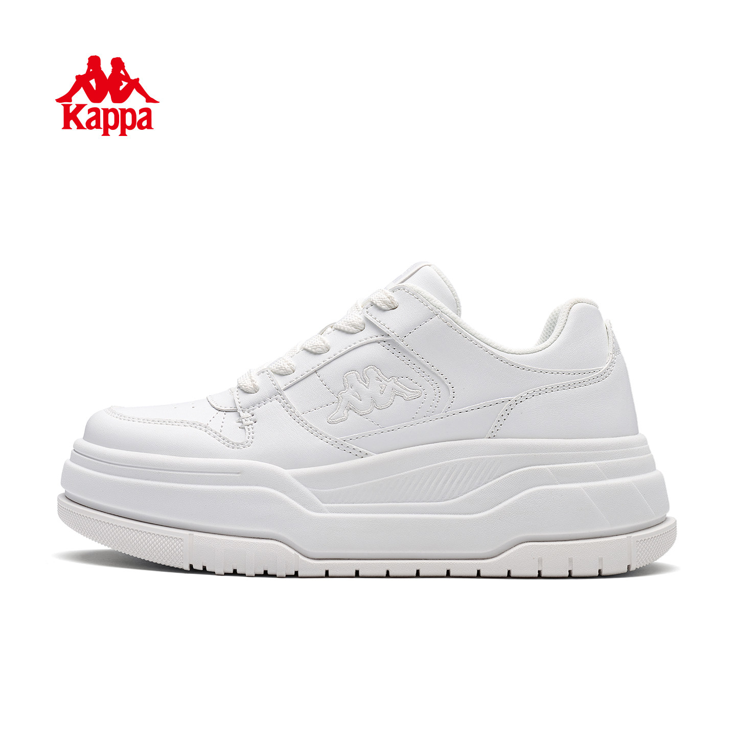 Kappa女鞋板鞋女款2026春季新款厚底增高小白鞋休闲鞋子女运动鞋,淘宝优惠券,粉丝福利购,淘宝优惠卷