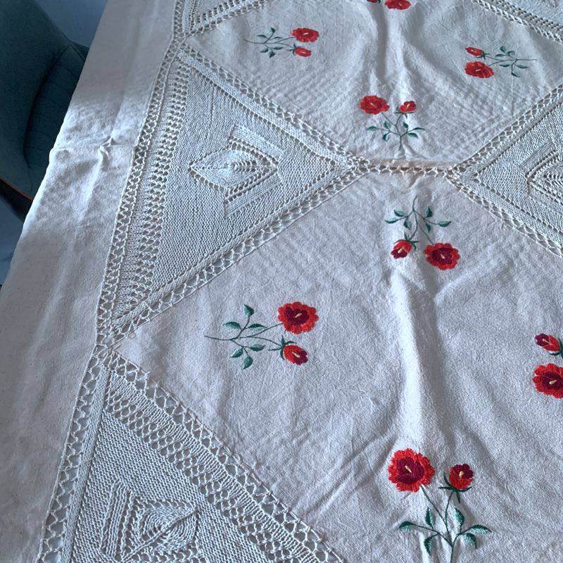 瑕疵处理老货复古棒针绣花餐桌布茶盘盖巾阳台桌布床头柜空调盖布,淘宝优惠券,粉丝福利购,淘宝优惠卷