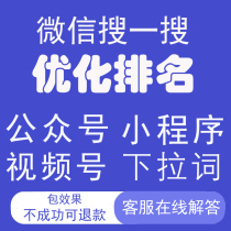 小程序seo搜一搜排名优化下拉关键词文章视频号SEO微信公众号优化