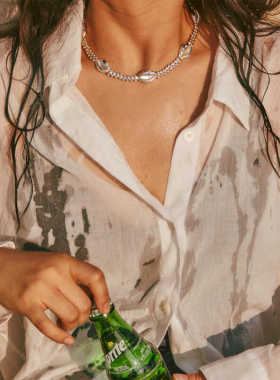 oups万妮达何超莲海螺之戟项链