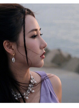 oups弦子同款奇异海螺耳环