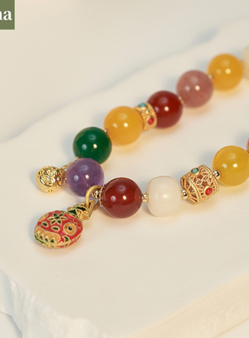 NININA吞转运珠手链金兽多宝手串