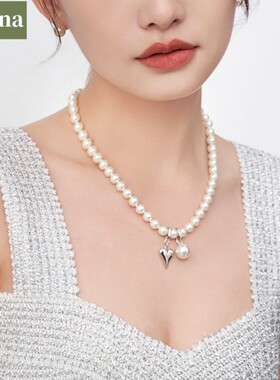 NININA珍珠锁骨链高级感项链