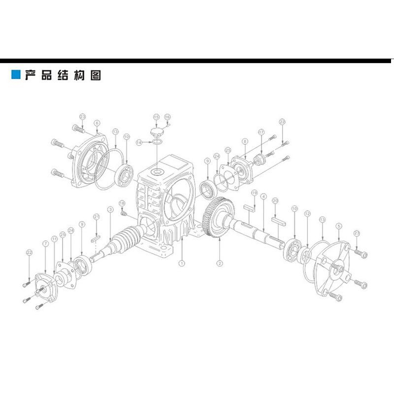 WPDA WPDS WPDO WPDX涡轮蜗轮蜗杆减速机带电机小型变速箱齿轮箱 - 图3