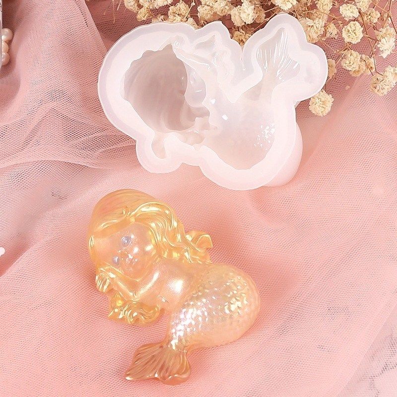 极速DIY Anfgel/Mermaid Soap Mould Handmade Soap Mold Silicon,淘宝优惠券,粉丝福利购,淘宝优惠卷