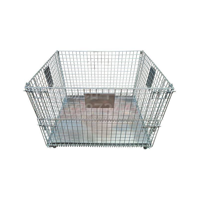 极速B3金属网格铁板箱移动堆垛物流运输中转箱铁T丝框仓储折叠笼,淘宝优惠券,粉丝福利购,淘宝优惠卷