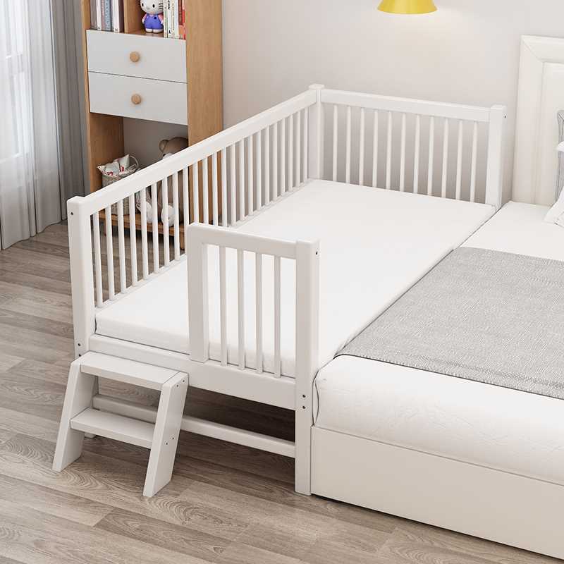 美妙家具实木儿童加宽拼接床婴儿床加宽宝宝带护栏小床侧边床扩宽 - 图3