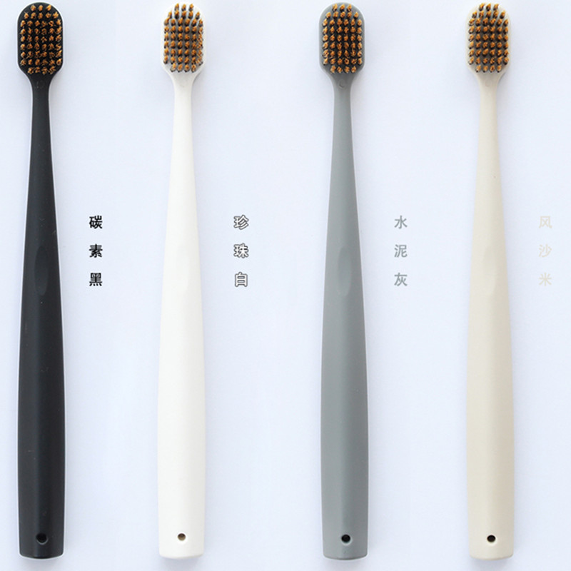 ORISIMP超细软毛成人宽头玉米牙刷环保材质刷柄防出血个性牙刷