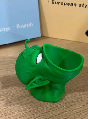 比克大魔王鸡蛋架创意搞怪摆件3D打印趣味鸡蛋放置架桌面小摆件