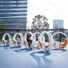 Park Plaza Stainless Steel Luminous Bike Night Tour Cultural Tourism Interactive Water Spray Bike Large Amusement Facility