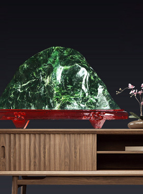 新品玉石天然玉原石摆件护宅家居靠山墨玉L石客厅补角神器室内大