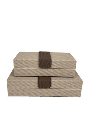 极速意式轻奢简约皮革编织纹首饰盒样G板间衣帽间卧室妆台收纳装