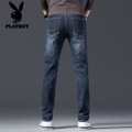 修身 直筒2025新款 男士 加绒加厚高端弹力裤 子 牛仔裤 花花公子秋冬季