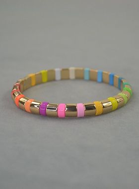 极速RA  彩虹色C搪瓷 泥鳅背  手镯