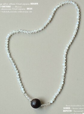 极速【极简大g气 蓝光闪烁】斯里兰卡天然蓝色月光石手链 小叶紫