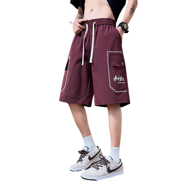 夏季新款青少年2025时尚工装短裤宽松潮流百搭男生五分裤休闲裤,淘宝优惠券,粉丝福利购,淘宝优惠卷