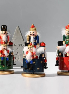 极速俄罗斯胡桃夹子士兵摆件木偶木头人音乐盒八S音盒可爱儿童生