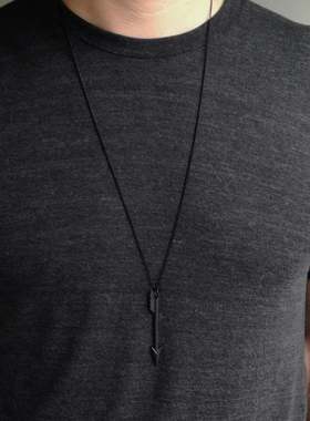 极速2021 Black Arrow Necklace RoBck ARCHER Charm Large Penda