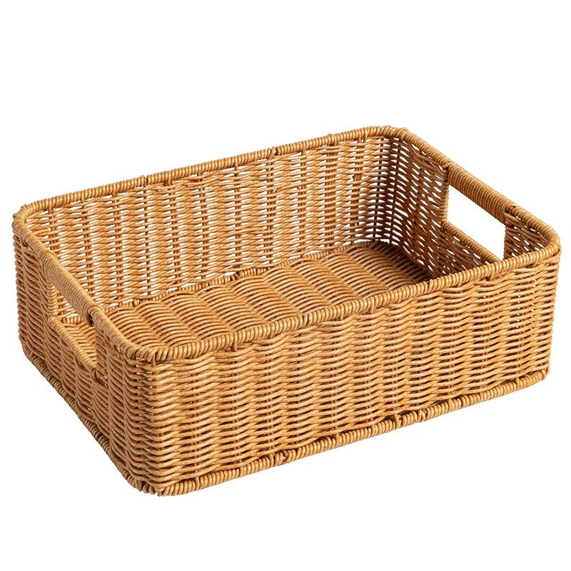 极速仿藤编茶几h收纳筐客厅电视柜抽屉整理篮桌面零食化妆品收纳,淘宝优惠券,粉丝福利购,淘宝优惠卷