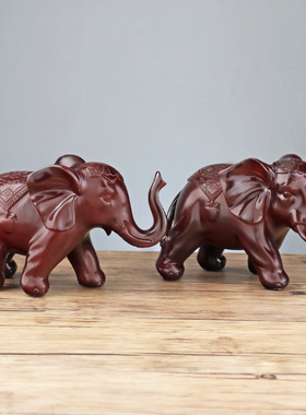 极速European animal pelephant resin ornaments home living ro