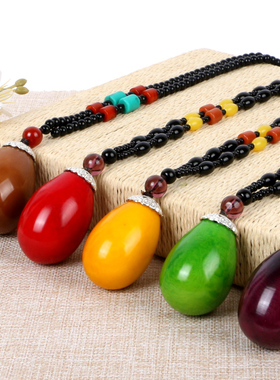 极速释迦菩提佛心果金包玉吊坠佛C灯金灯菩提彩色果毛衣链项链空