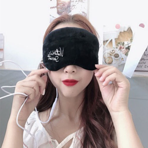 极速蒸汽眼罩usbm充电加热缓解眼疲劳遮光热敷睡眠护眼罩学生睡觉 - 图0