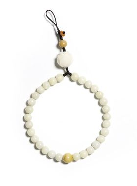 极速风化阴皮白玉m果菩提手机链女短款配饰手串吊坠挂饰挂件短手