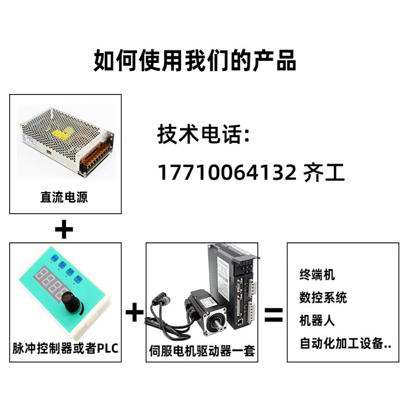 110130交流伺服电机马达驱动1.2KW1.5KW1.8K2KW2.3KW2.6KW485通讯-图2