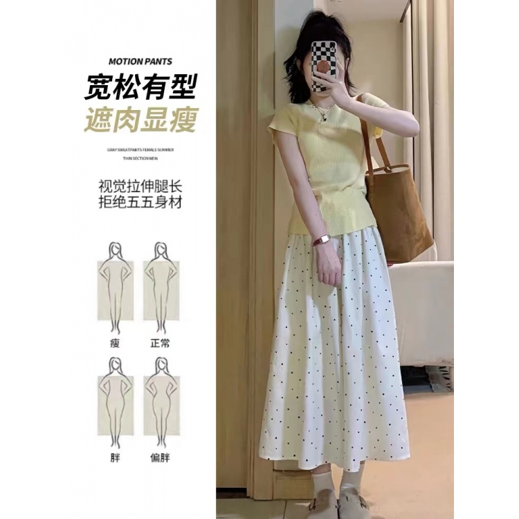 YT新-温柔蛋糕裙半身长裙短裙夏季甜美高腰显瘦A字半身裙_奥莱之船1_女装/女士精品-第3张图片-提都小院