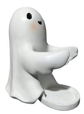 万圣节跨境可爱白色幽灵树脂工艺品酒架红酒摆件家庭摆件毕业礼品