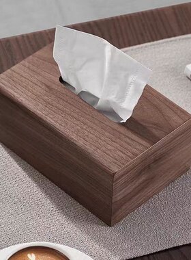 实木餐纸巾盒客厅厕所卫生间家用木质抽纸盒桌面高级感轻奢高档