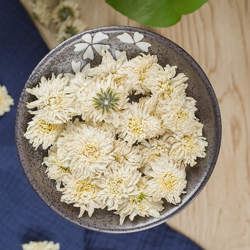 正宗黄山白菊花500g特级贡菊250g配枸杞子泡水正品散装野生菊花茶