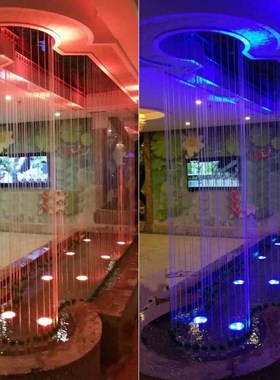 网红拉线水帘水幕水线透明线吊线水景防溅风水景观店铺装饰品厂家