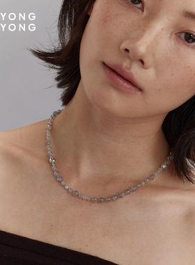 无用之用「循环公差」天然灰月光大小珠项链饰品项链女款生日礼物