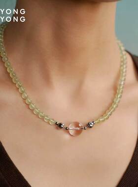 无用之用天然白水晶项链套组