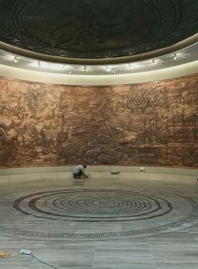 大型仿铜玻璃钢浮雕户外雕塑浮雕A室外景区广场校园文化背景墙浮