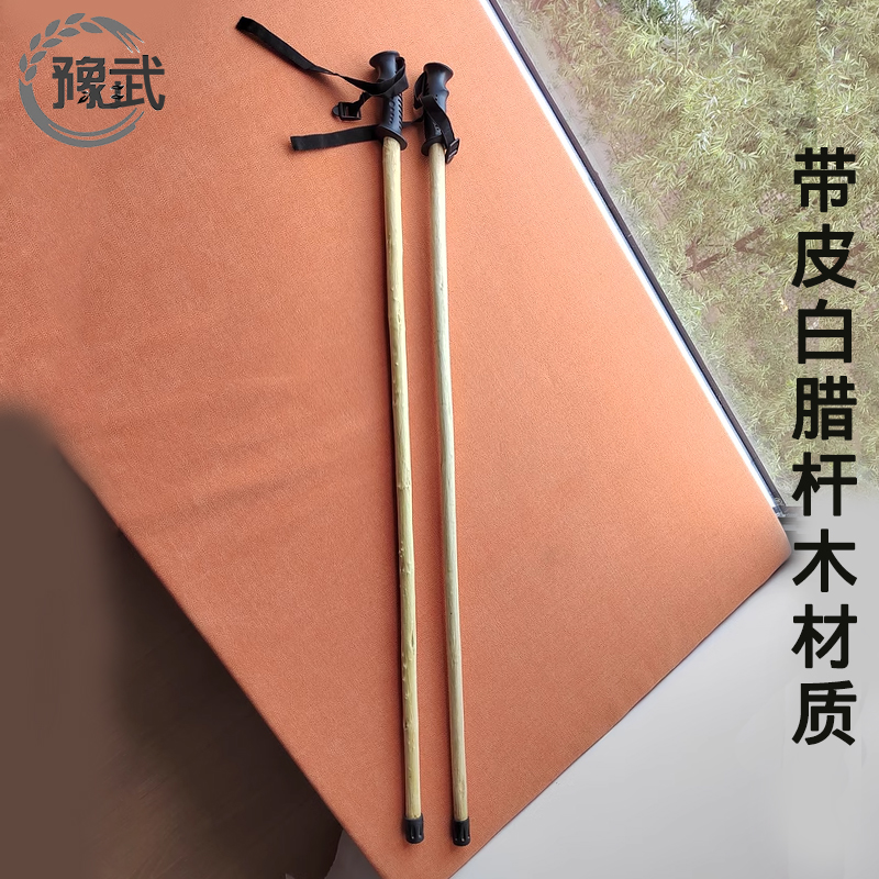 登山杖探险者防身棍手杖实木户外多功能车载防身棍儿童徒步爬山棍