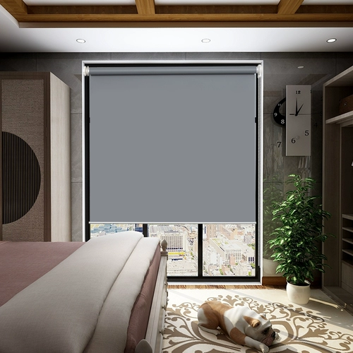 Без перфорации, расширяющаяся рулонная штора, солнцезащитный козырек, простой современный офис, спальня, ванная комната, гостиная, кухня