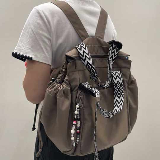 OKHERE Variety Cradle Bag Travel Storage Bag Women's Backpack Multifunctional Mommy Bag Crossbody Shoulder Bag