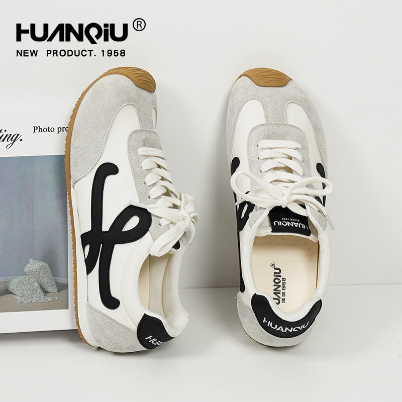 环球情侣款德训鞋男女2025新款透气阿甘鞋软底百搭板鞋平底运动鞋,淘宝优惠券,粉丝福利购,淘宝优惠卷