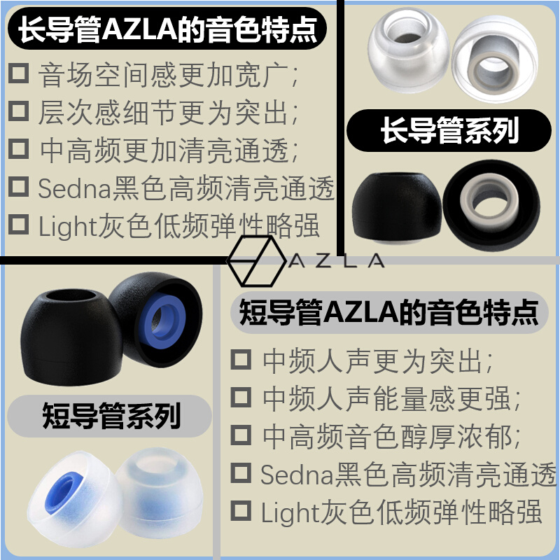 韩国AZLA Sednaearfit耳机套入耳式IE800榭兰图sf套耳塞套XM4XM5 - 图0