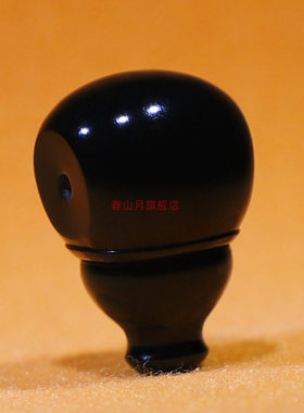 新疆和田玉黑青墨特细佛头